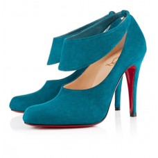 Christian Louboutin Miss Zorra 100mm Lodičky Tyrkysové Christian Louboutin Miss Zorra 100mm Lodičky Tyrkysové