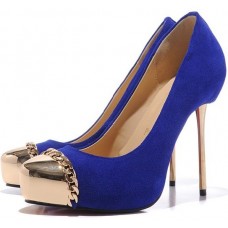 Christian Louboutin Metalipp 120mm Lodičky Modré