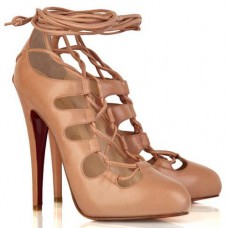 Christian Louboutin Bloody 120mm Mary Jane Lodičky Hnědé