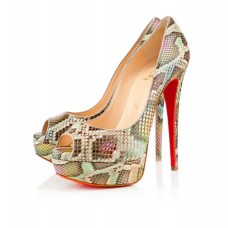 Christian Louboutin Dámské 140mm Peep Toe Lodičky Vícebarevné
