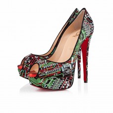 Christian Louboutin Dámské 140mm Peep Toe Lodičky Černé