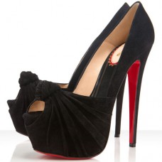 Christian Louboutin Lady Gres 160mm Peep Toe Lodičky Černé