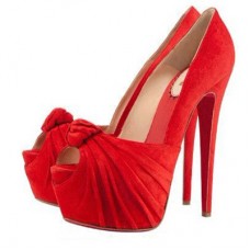 Christian Louboutin Lady Gres 160mm Peep Toe Lodičky Červené