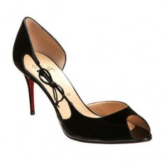 Christian Louboutin Delico 100mm Peep Toe Lodičky Černé