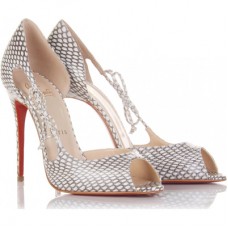 Christian Louboutin Delico 100mm Peep Toe Lodičky Vícebarevné