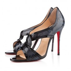 Christian Louboutin Suzanana 100mm Peep Toe Lodičky Černé