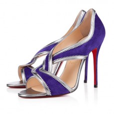 Christian Louboutin Suzanana 100mm Peep Toe Lodičky Fialové