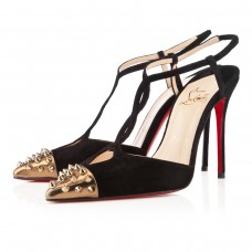 Christian Louboutin Geotistrap 100mm Lodičky Černé/Bronzové