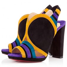 Christian Louboutin Fourmi 120mm Peep Toe Lodičky Peacock