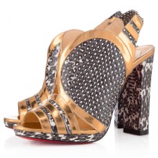 Christian Louboutin Fourmi 120mm Lodičky s otevřenou špičkou Roccia