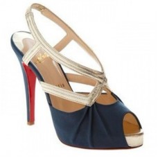 Christian Louboutin Angela 120mm slingbacks modrá