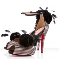 Christian Louboutin Pluminette 120mm Sandály Poudre