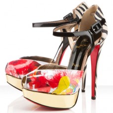Sandály Christian Louboutin č. 299 140 mm vícebarevné Sandály Christian Louboutin č. 299 140 mm vícebarevné