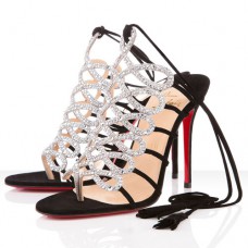 Christian Louboutin Salsbourg 100mm Sandály Stříbrné