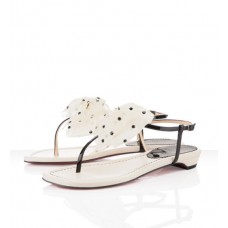 Christian Louboutin Vaudou Sandály na podpatku - Slonovinová Christian Louboutin Vaudou Sandály na podpatku - Slonovinová