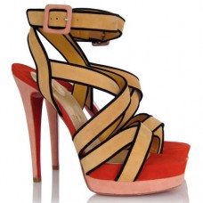 Sandály Christian Louboutin Straratata 120mm khaki