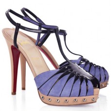 Sandály Christian Louboutin Zigounette 140mm fialové Sandály Christian Louboutin Zigounette 140mm fialové