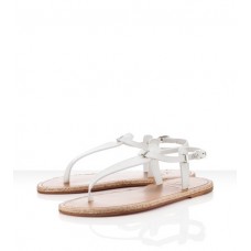 Sandály Christian Louboutin Flanana - Bílé Sandály Christian Louboutin Flanana - Bílé